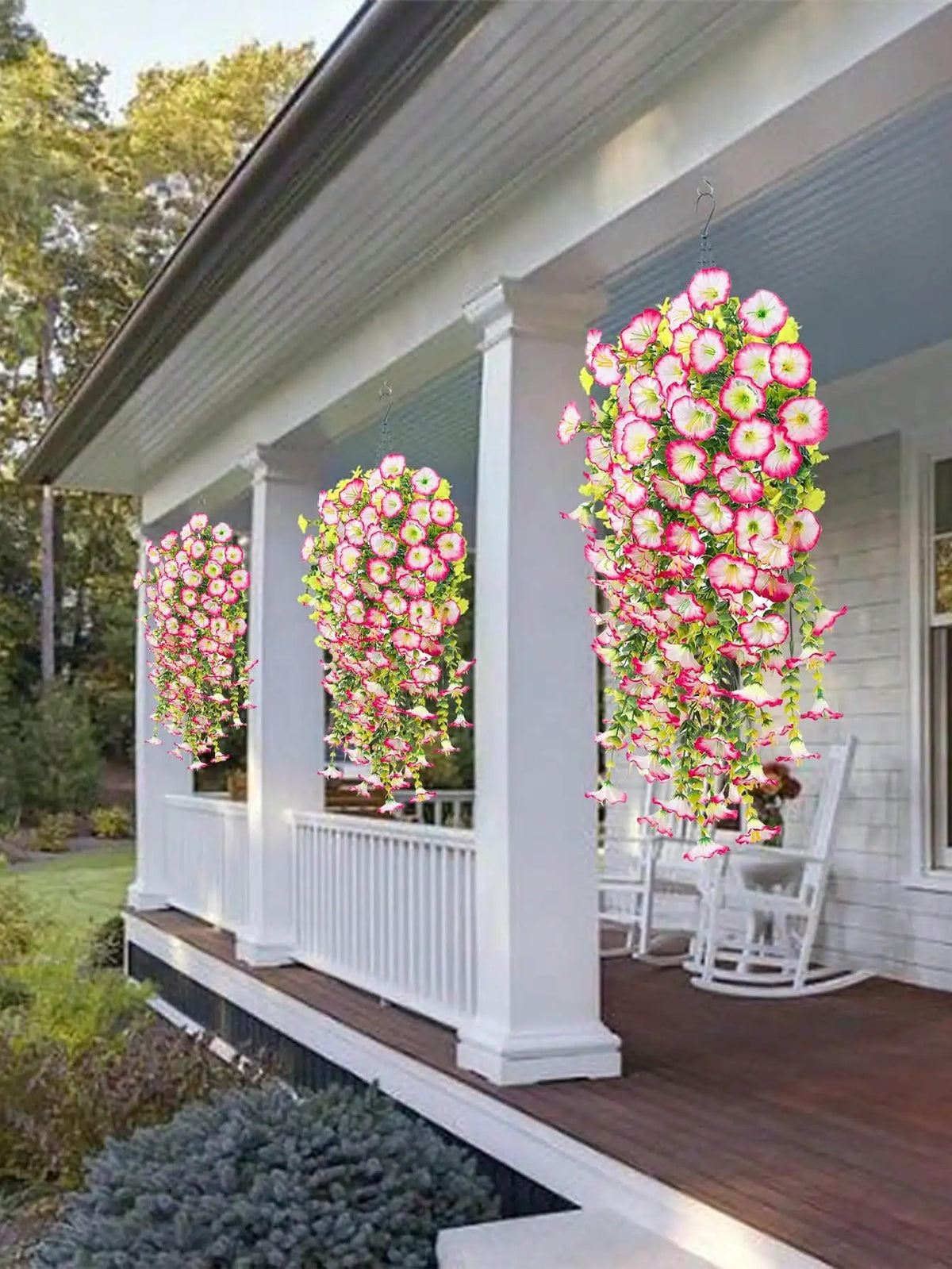 Artificial Eucalyptus Silk Vine, UV-Resistant Outdoor Greenery