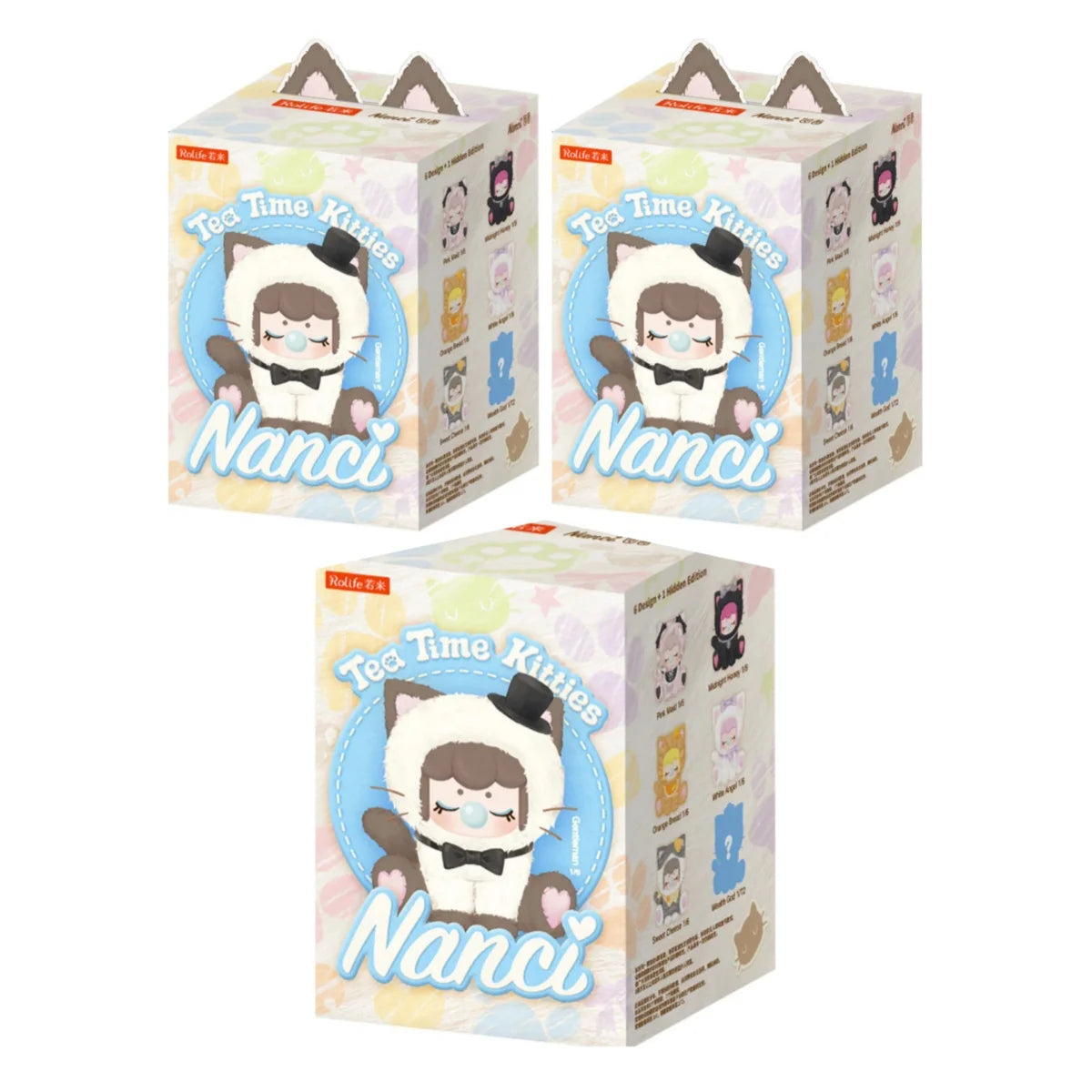 Rolife Nanci Tea Time Kitties Plush Blind Box Collectible Dolls