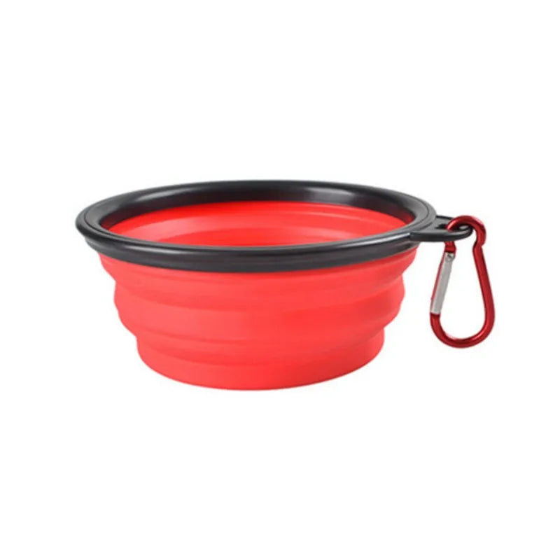 Portable Collapsible TPR Pet Food Bowl For Cats And Dogs