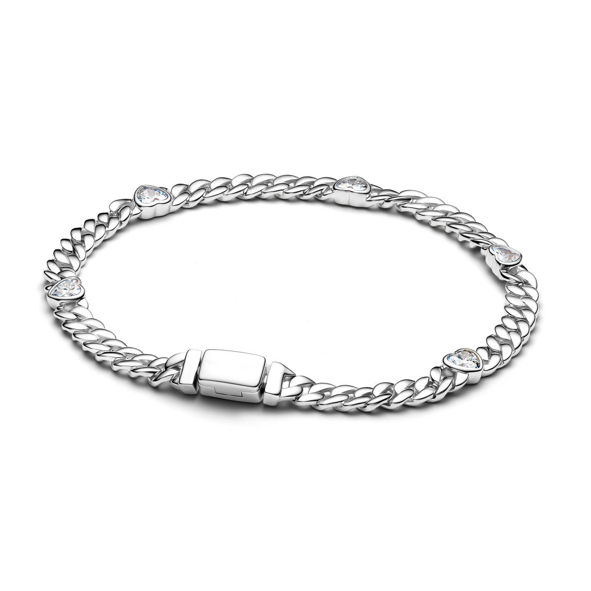 Special sale 925% pure silver snake shaped strap buckle rose zircon decorative bracelet for women's jewelry Valentine's Day gift