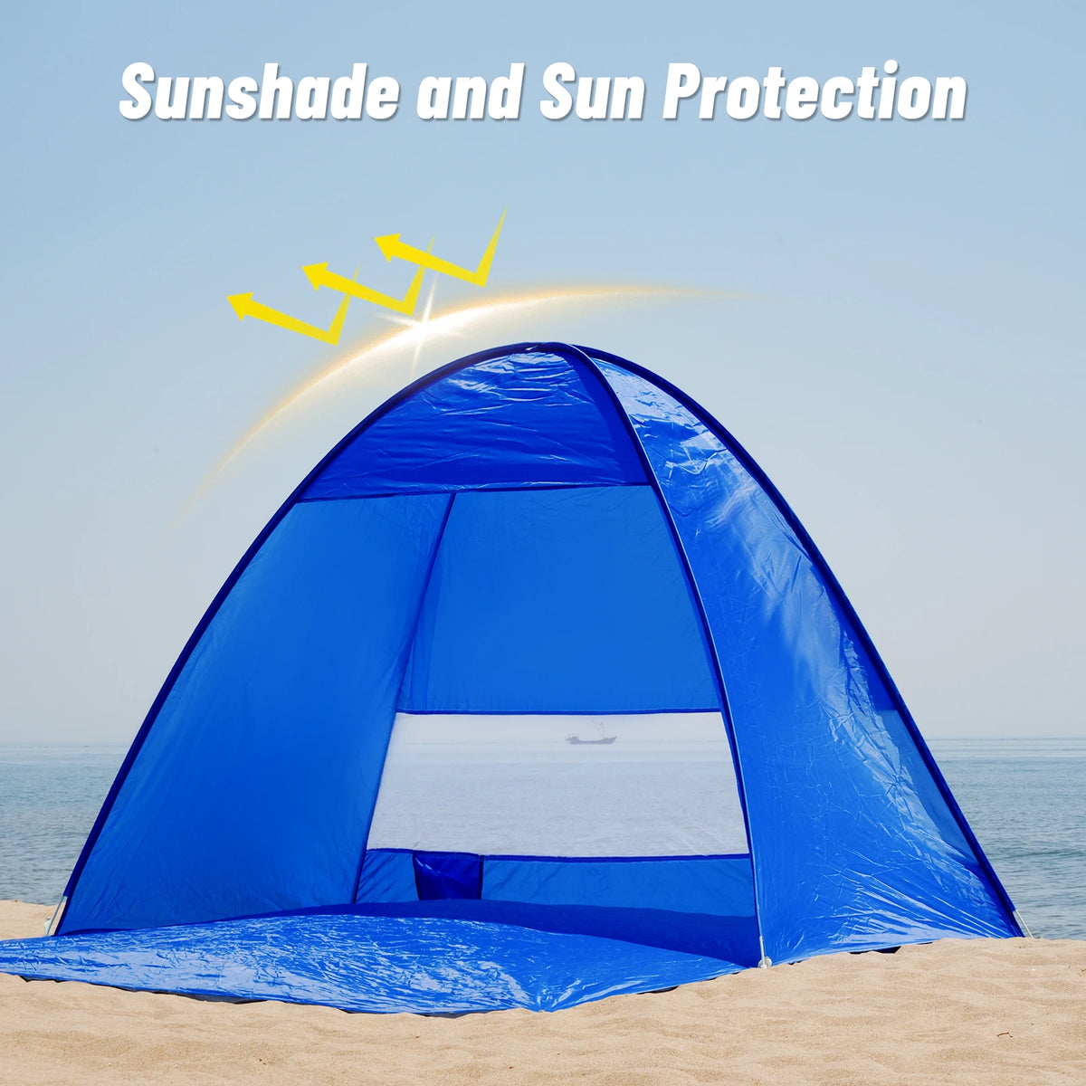 Automatic Beach Camping Tent With UPF 50 Sun Protection Shelter