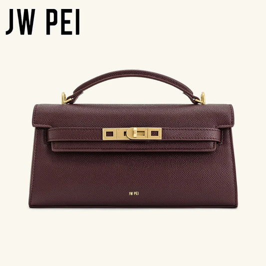 JW PEI Crocodile Embossed Top Handle Crossbody Handbag