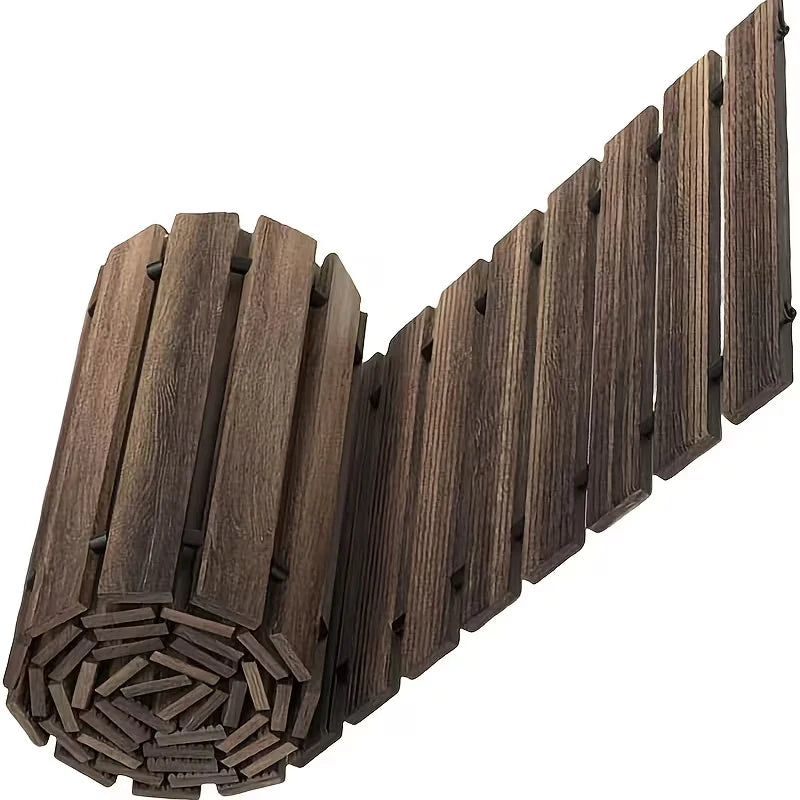 Portable Roll Up Wooden Garden Pathway for Outdoor Spaces