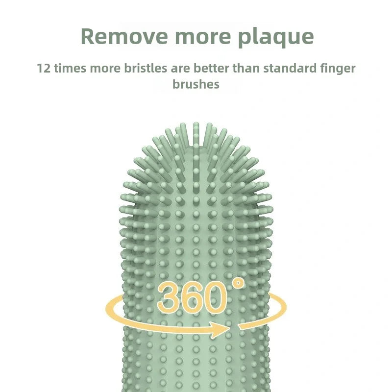 Food Grade Silicone Finger Toothbrush For Pet Dental Care