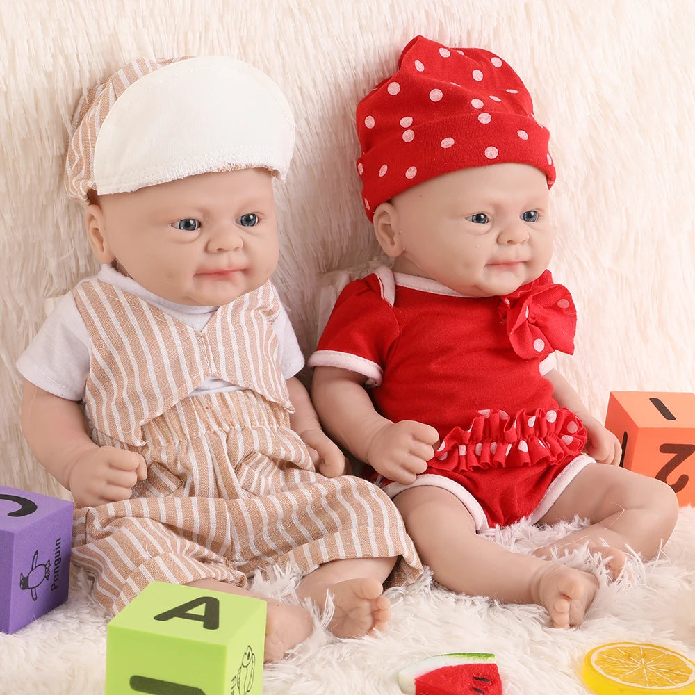 IVITA 14inch 1.65kg 100% Silicone Bebe Reborn Doll Soft Lifelike Baby DIY Blank Handmade Toys Realistic Girl Baby Dolls for Children  Adult Christmas Collectors Gift