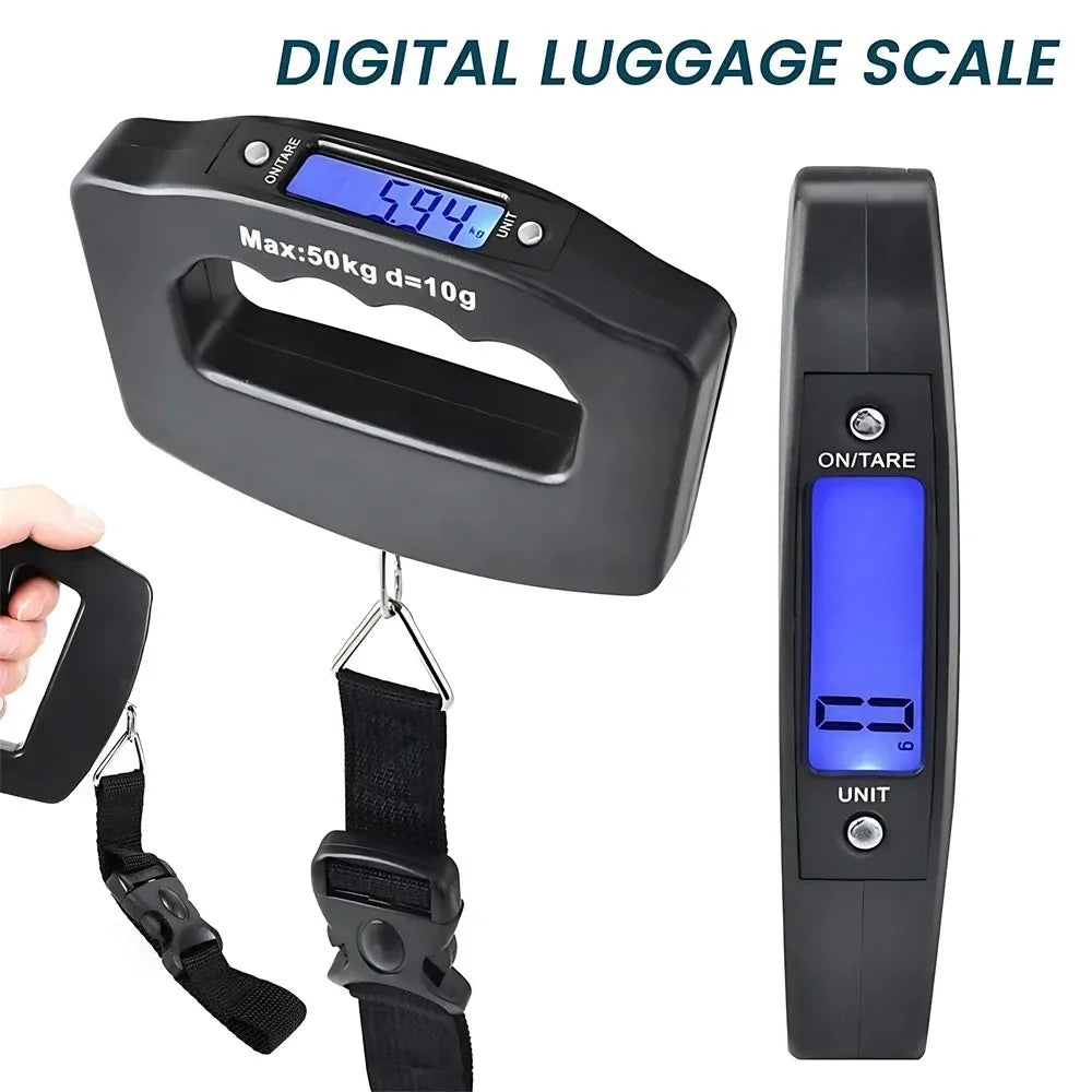 Digital Luggage Scale With Backlit Display For Accurate Travel Weighing