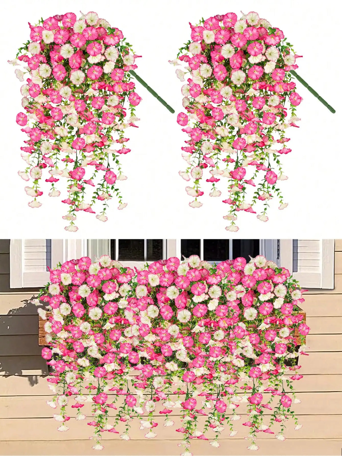 Artificial Eucalyptus Silk Vine, UV-Resistant Outdoor Greenery