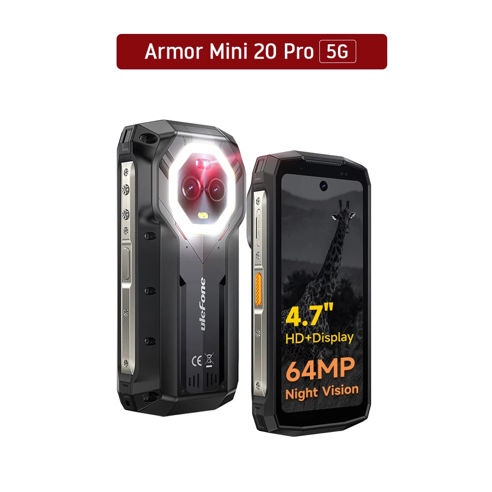 Ulefone Armor Mini 20 Pro 5G Rugged Android Smartphone