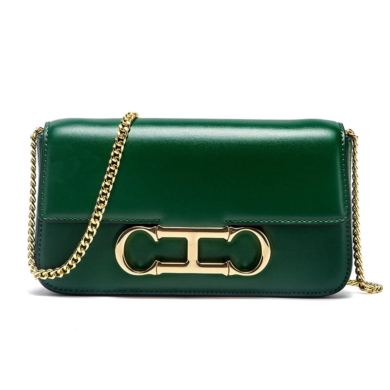 CHCH Women's Chain Bag Summer New Black Shoulder Bag Women's Flip Phone Bag
