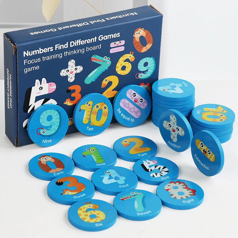 Montessori Puzzle Matching Toy Cognitive Memory Find The Same Focus Fraining Thinking Board Game Educational Toys For Children