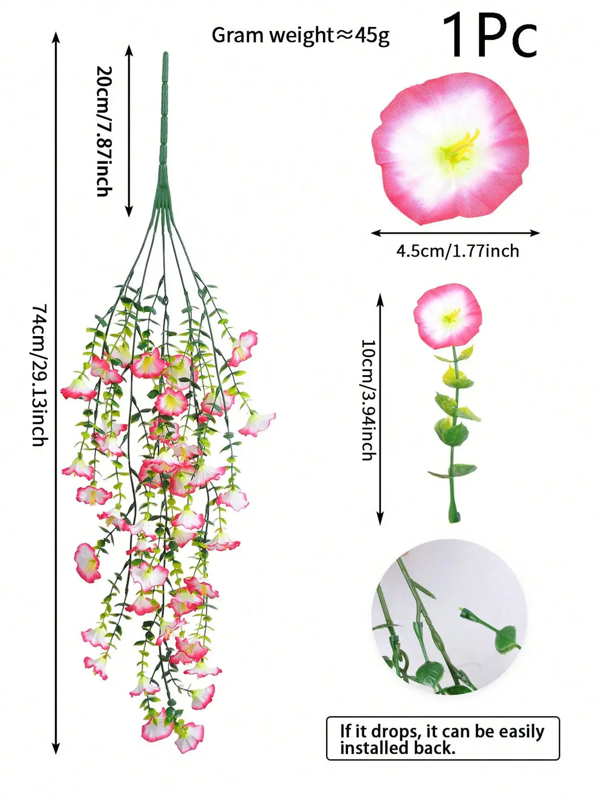 Artificial Eucalyptus Silk Vine, UV-Resistant Outdoor Greenery