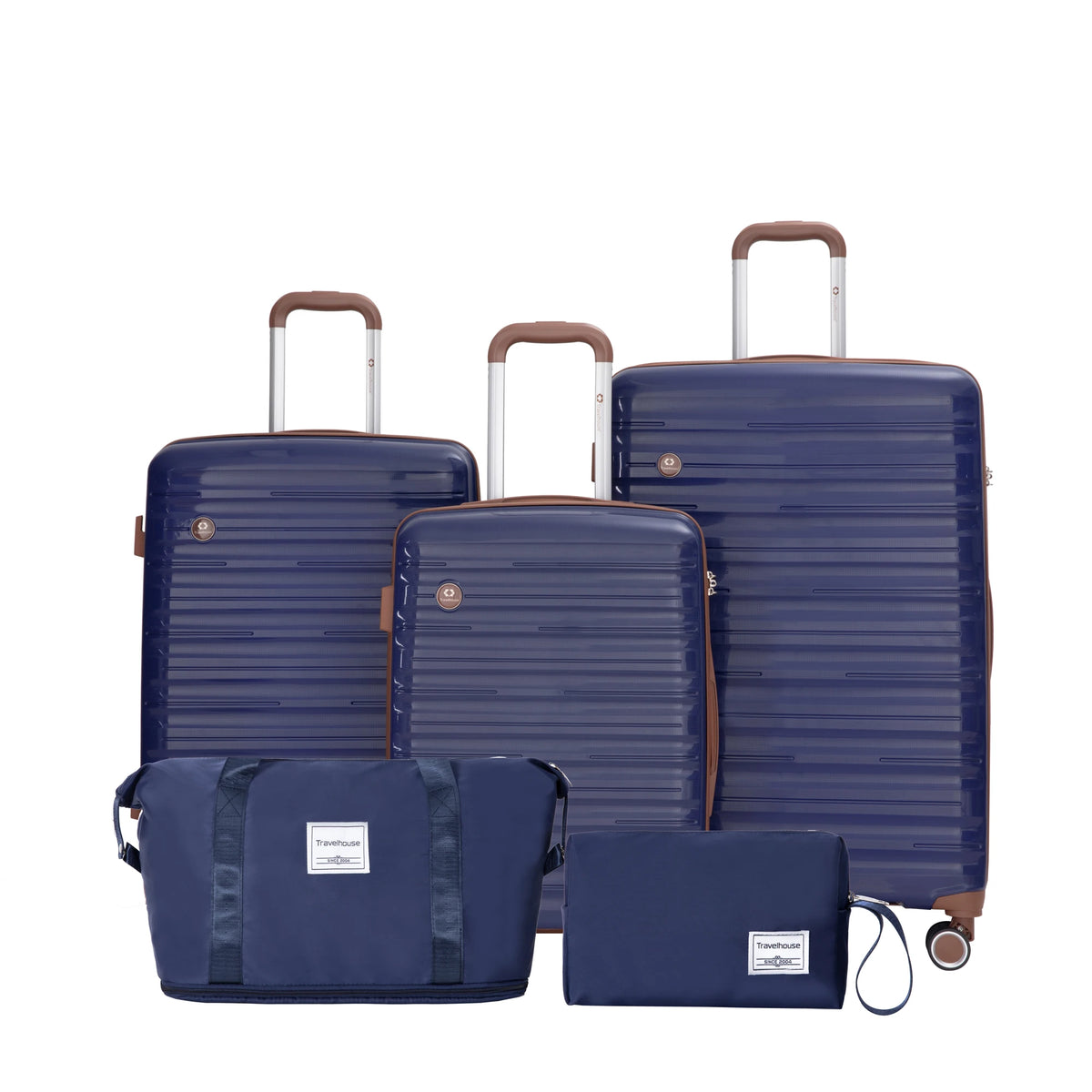 Travelhouse Hardcase Luggage Set With Spinner Wheels And TSA Lock