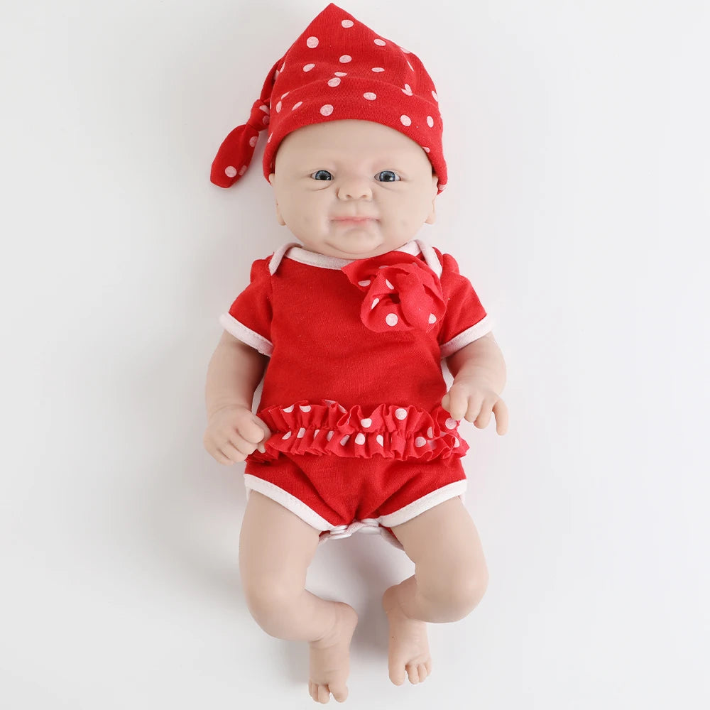 IVITA 14inch 1.65kg 100% Silicone Bebe Reborn Doll Soft Lifelike Baby DIY Blank Handmade Toys Realistic Girl Baby Dolls for Children  Adult Christmas Collectors Gift