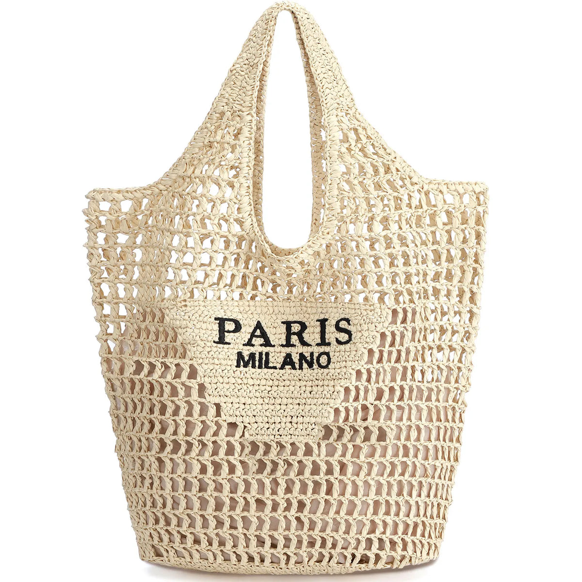 HATISAN Handmade Woven Beach Tote Shoulder Bag for Women