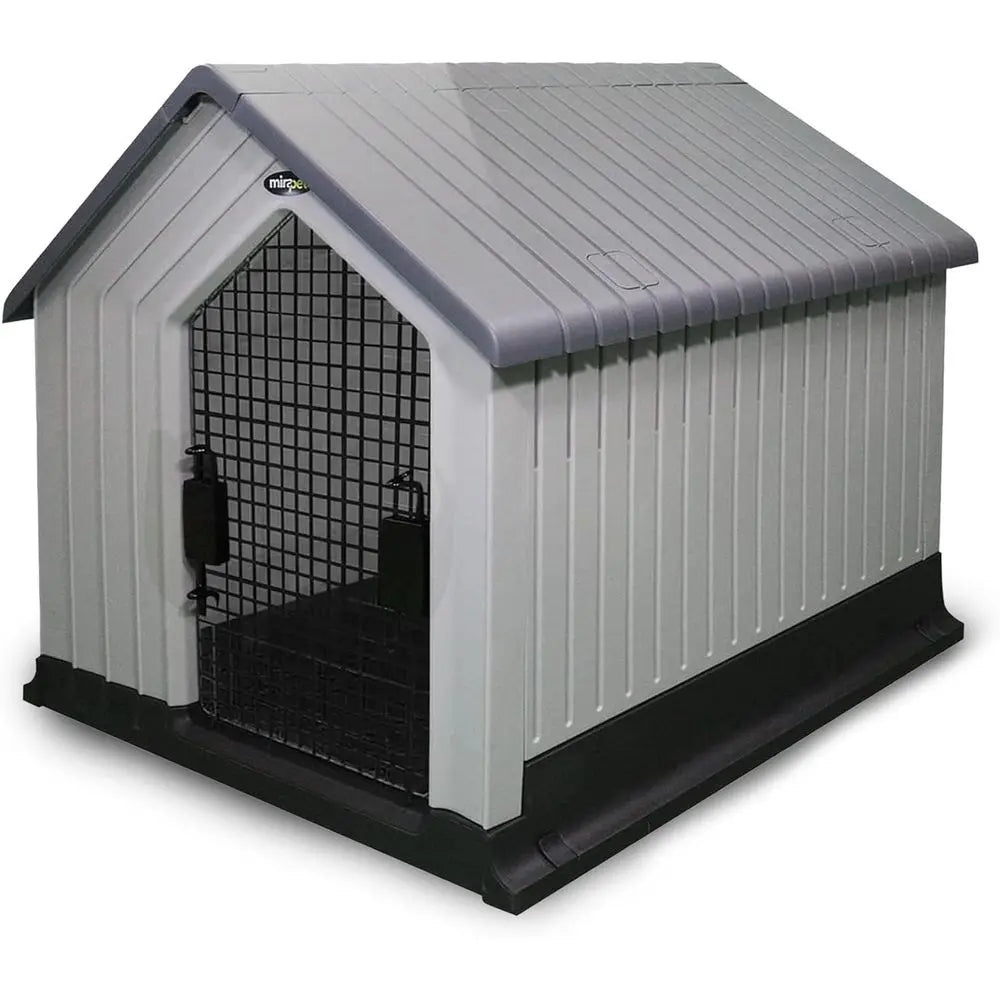 Durable Waterproo Plastic Dog House or Small to Large Sized Dogs, Indoor Outdoor Use Doghouse - Comortable Retreat or Your Pet (