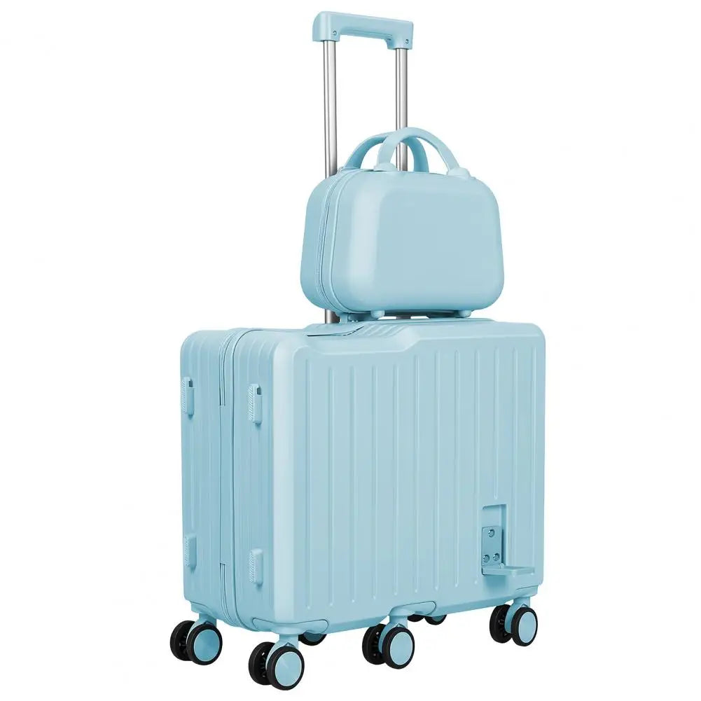 SANWOOD Toddler Ride On Luggage With Foldable Footrest