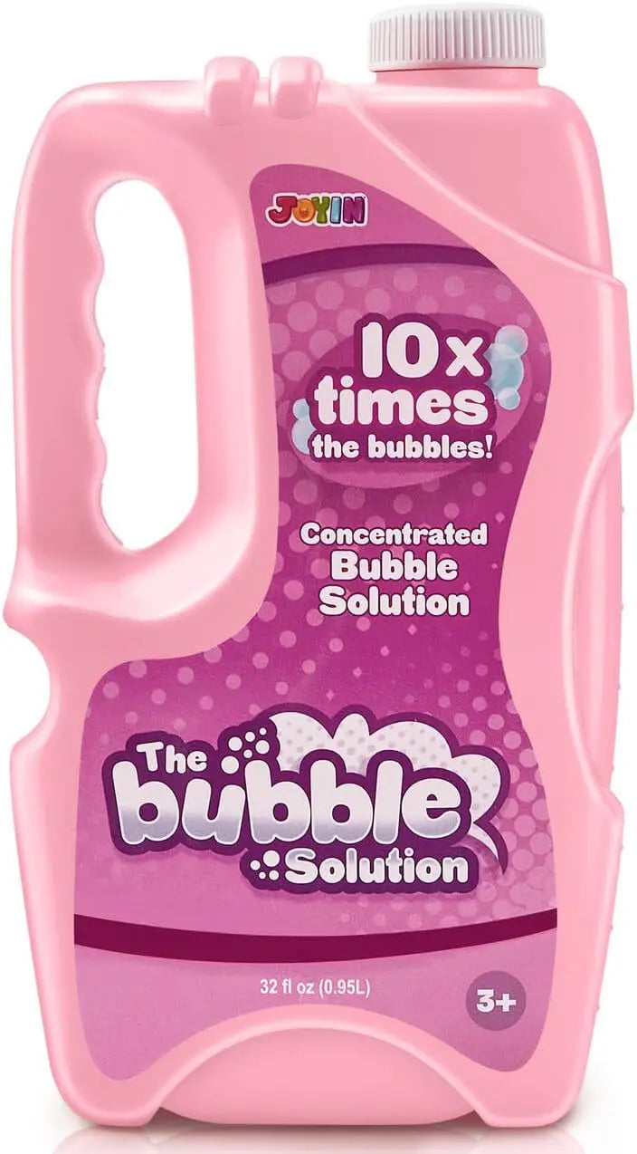 JOYFY 32 OZ Concentrated Bubble Solution for Bubble Machines (Up to 2.5 Gallons) Concentrated Solution Refills for Machine Wands