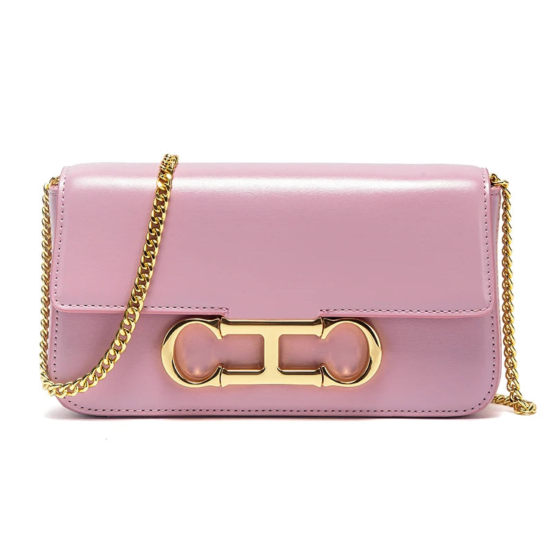CHCH Women's Chain Bag Summer New Black Shoulder Bag Women's Flip Phone Bag