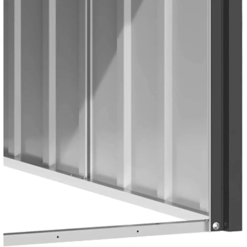 Dog House, Outdoor Pet Kennel with Weather Proo Roo, Durable Outdoor Puppy Shelter Kennel or Pet, Anthracite Galvanized Steel