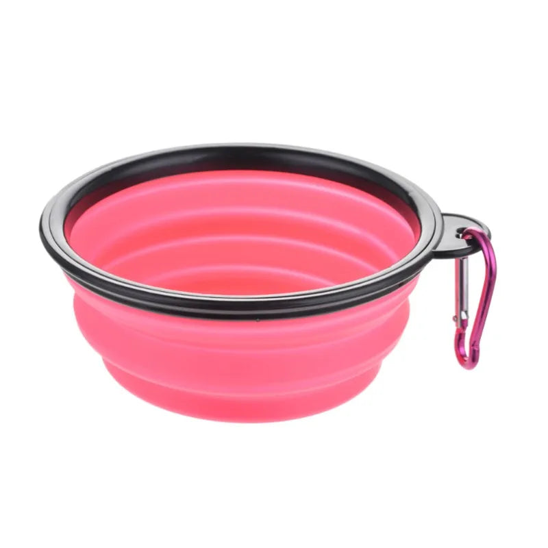 Portable Collapsible TPR Pet Food Bowl For Cats And Dogs