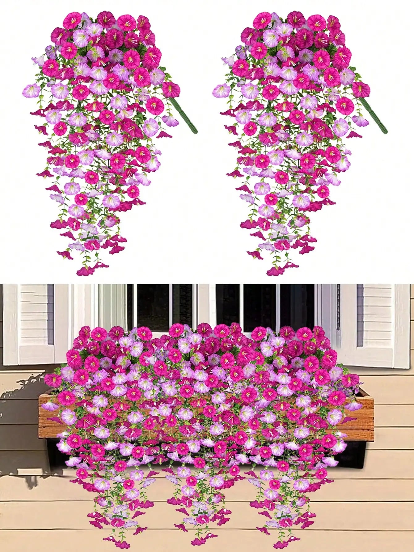 Artificial Eucalyptus Silk Vine, UV-Resistant Outdoor Greenery