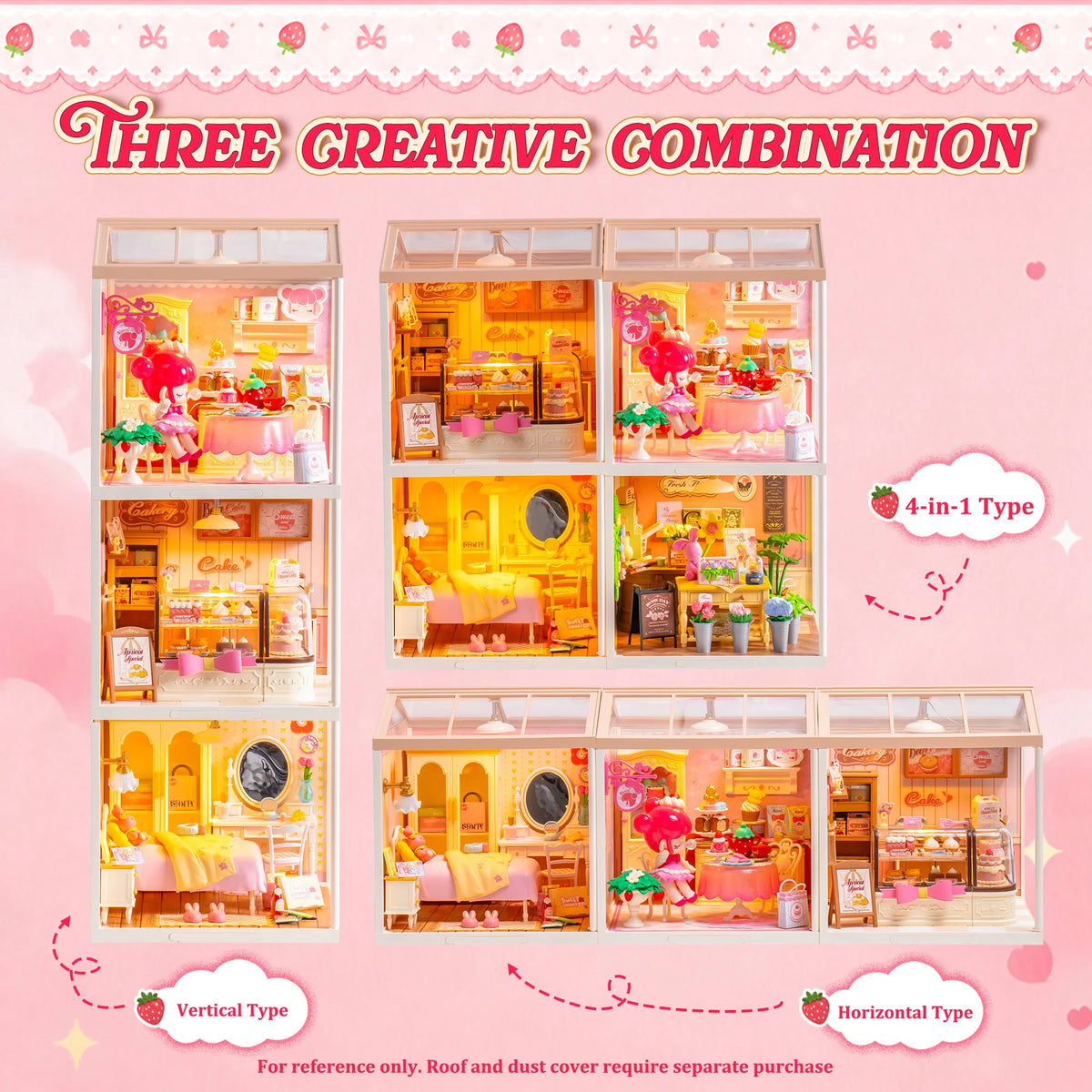 Rolife Nanci Strawberry Teatime DIY Dollhouse Puzzle Building Kit