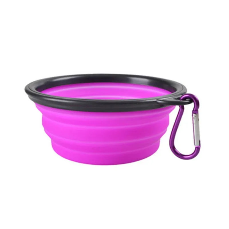 Portable Collapsible TPR Pet Food Bowl For Cats And Dogs