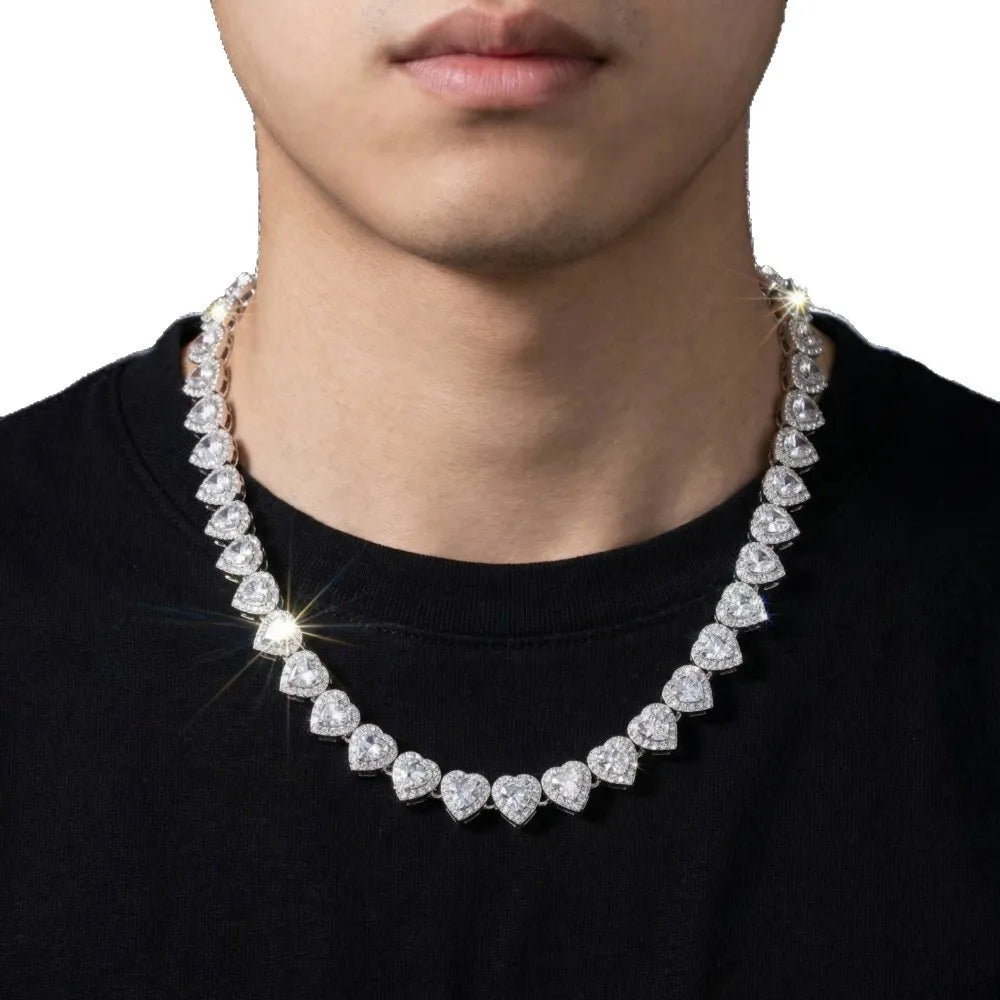 Hip Hop CZ Tennis Chain Necklace Bracelet Fashion Jewelry For Her