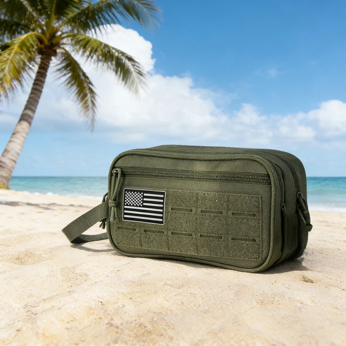 Tactical Toiletry Bag For Men Hygiene Bag Mens Shaving Kit Travel shower Bag Waist BackpackTool Molle Pouches Small Dopp Kit