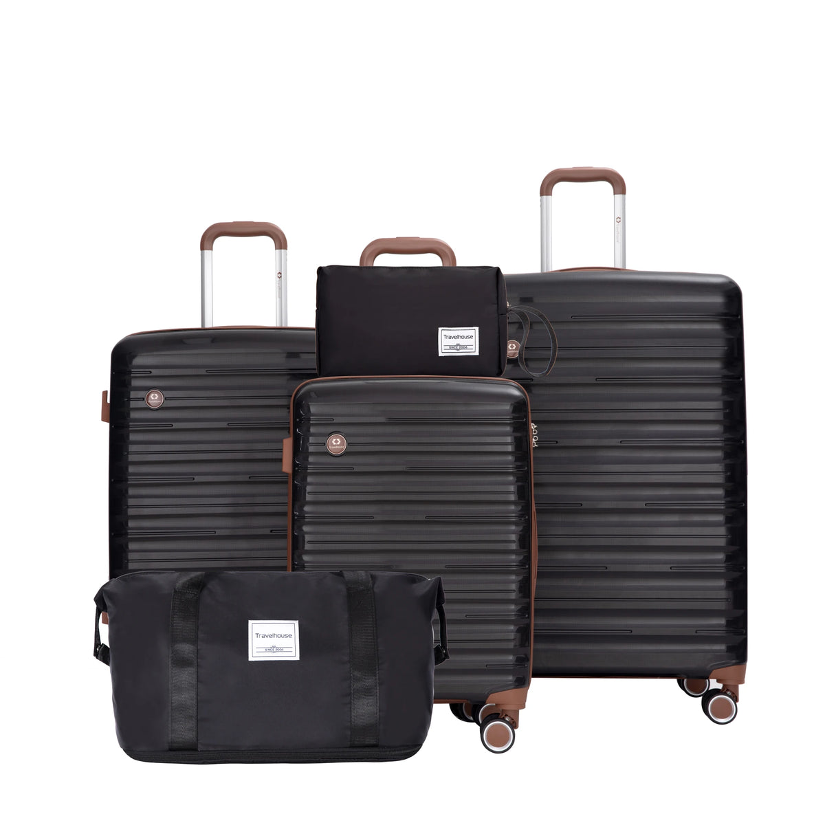 Travelhouse Hardcase Luggage Set With Spinner Wheels And TSA Lock