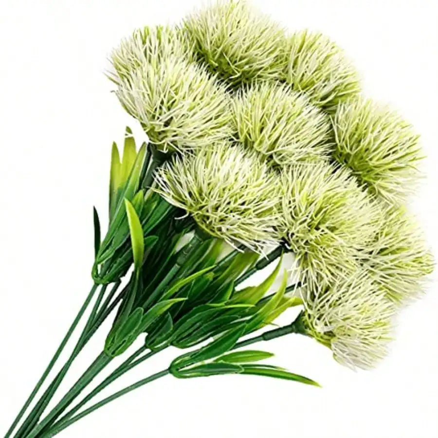 Fake Dandelion Flowers 10 Pcs Artificial Stems For Wedding Decor