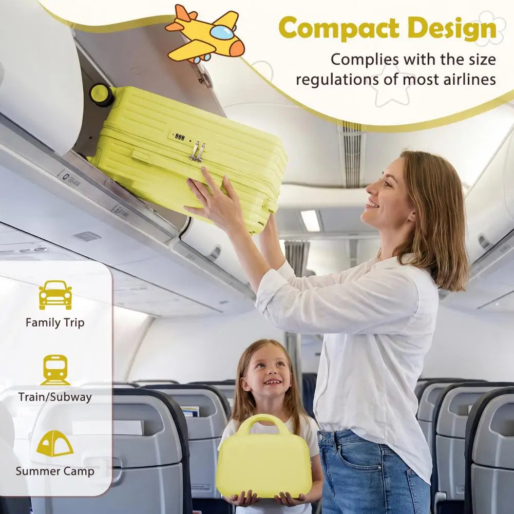 SANWOOD Toddler Ride On Luggage With Foldable Footrest