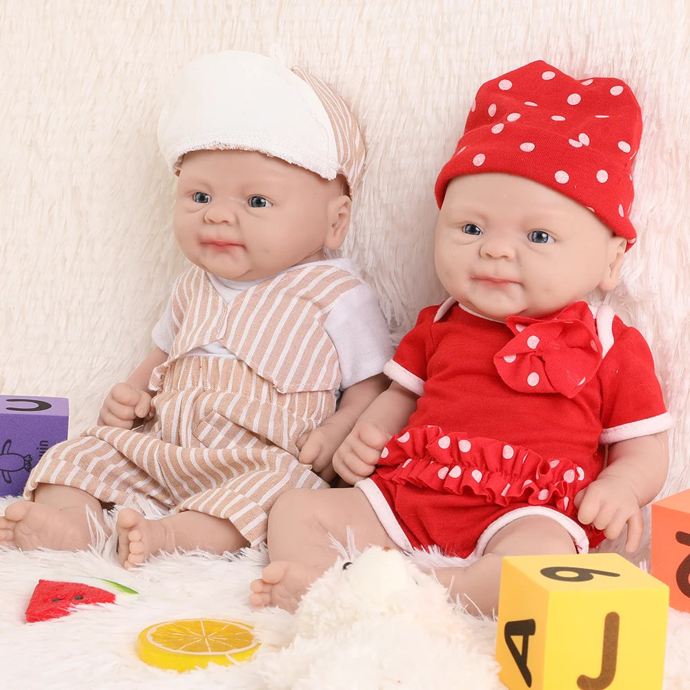 IVITA 14inch 1.65kg 100% Silicone Bebe Reborn Doll Soft Lifelike Baby DIY Blank Handmade Toys Realistic Girl Baby Dolls for Children  Adult Christmas Collectors Gift