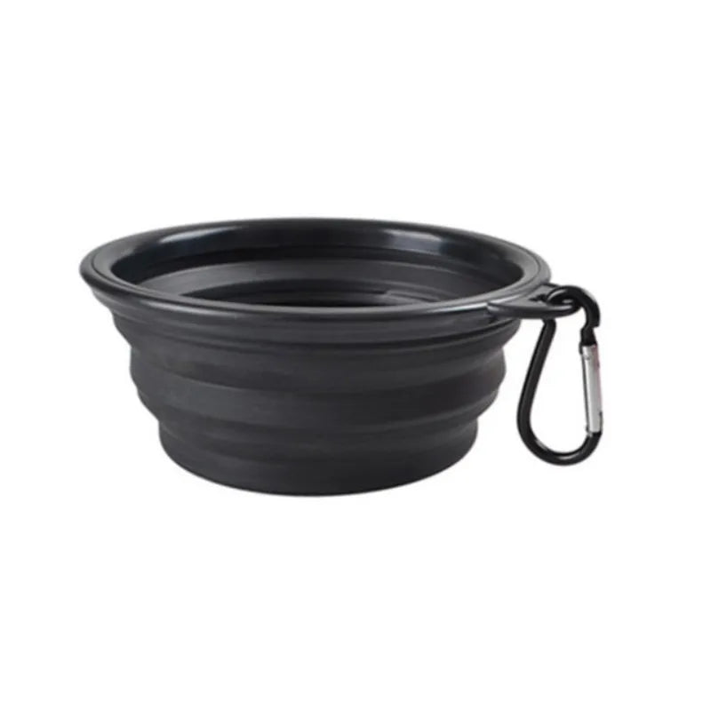 Portable Collapsible TPR Pet Food Bowl For Cats And Dogs