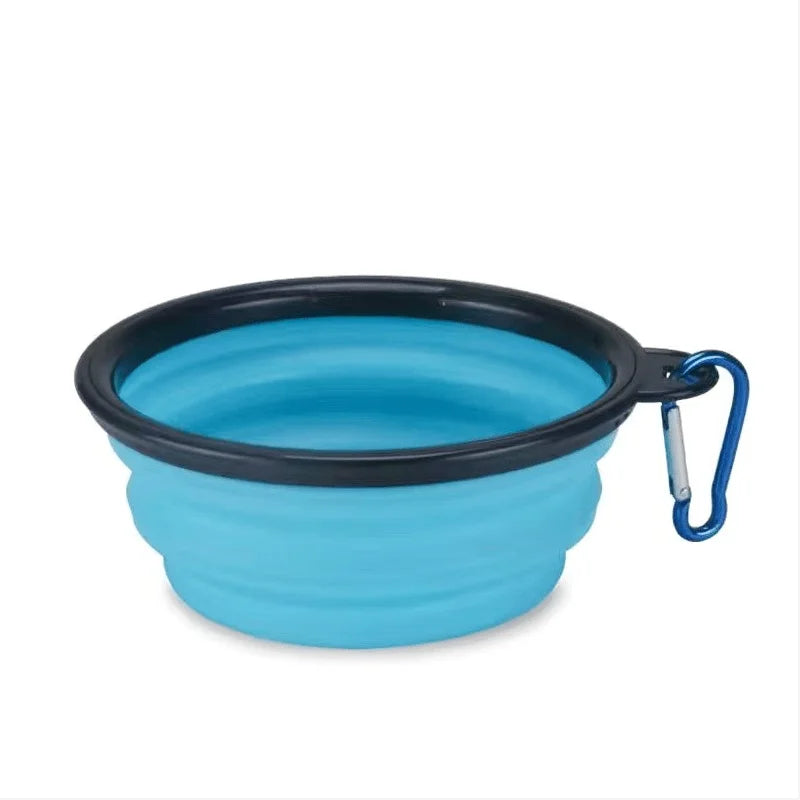 Portable Collapsible TPR Pet Food Bowl For Cats And Dogs
