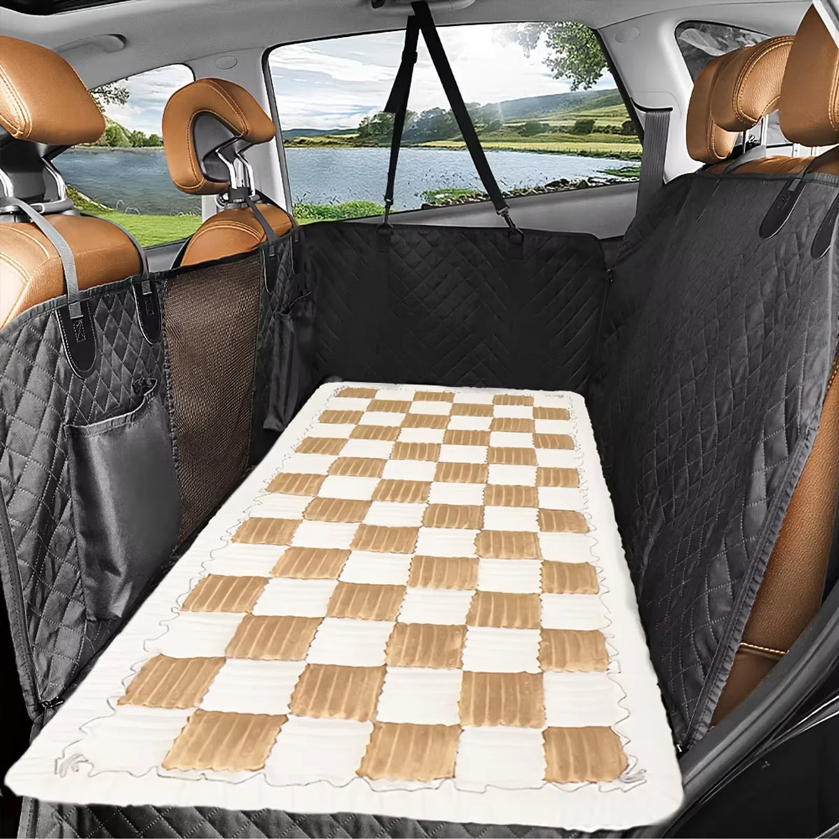CWV Waterproof Anti Slip Coral Fleece Pet Bed Mat Cover