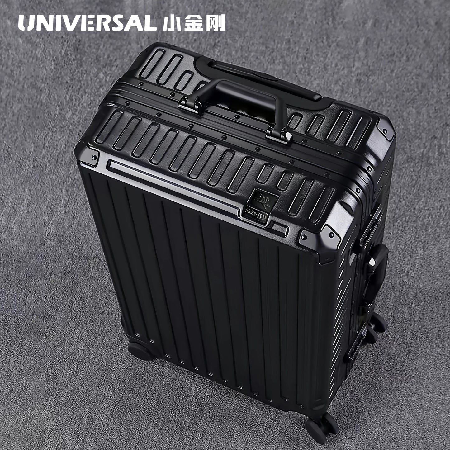 New Ultra Sturdy Aluminum Frame Luggage, 2-Pieces Set 20 22 24 26 28 Inch Carry On Luggage Suitcase Set High Aesthetic Board Case, Universal Wheel Business Travel Box Set, Optional 20-28 Inch