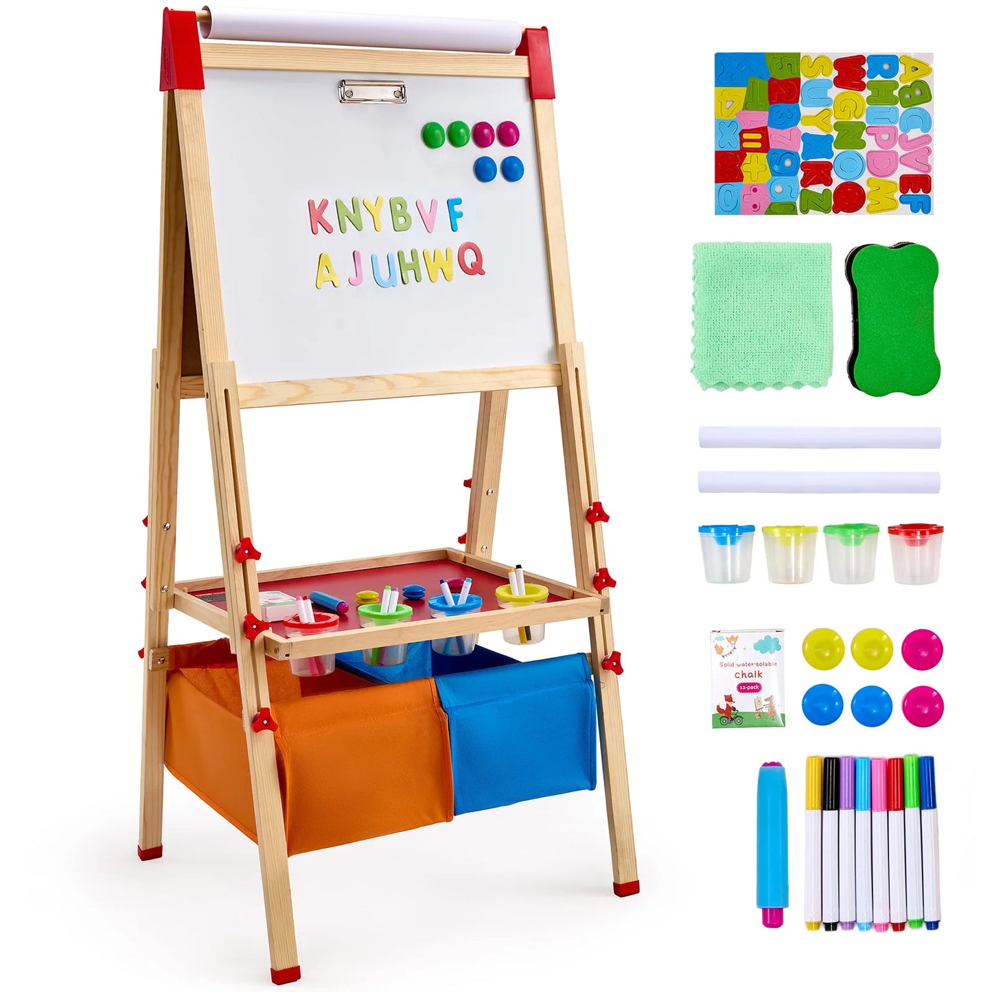SucceBuy Children Magnetic Drawing Board And Standing Art Easel