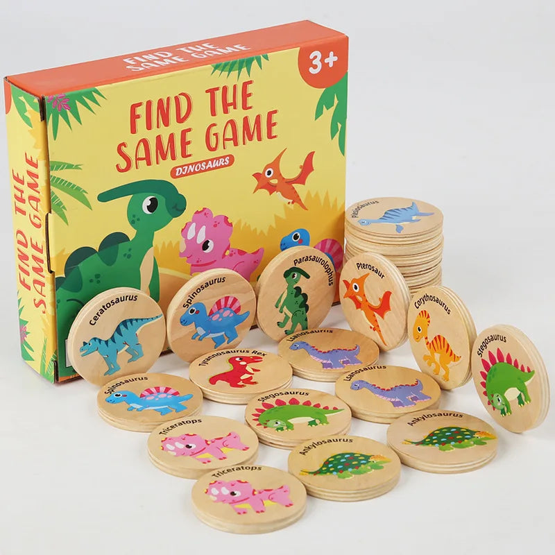 Montessori Puzzle Matching Toy Cognitive Memory Find The Same Focus Fraining Thinking Board Game Educational Toys For Children
