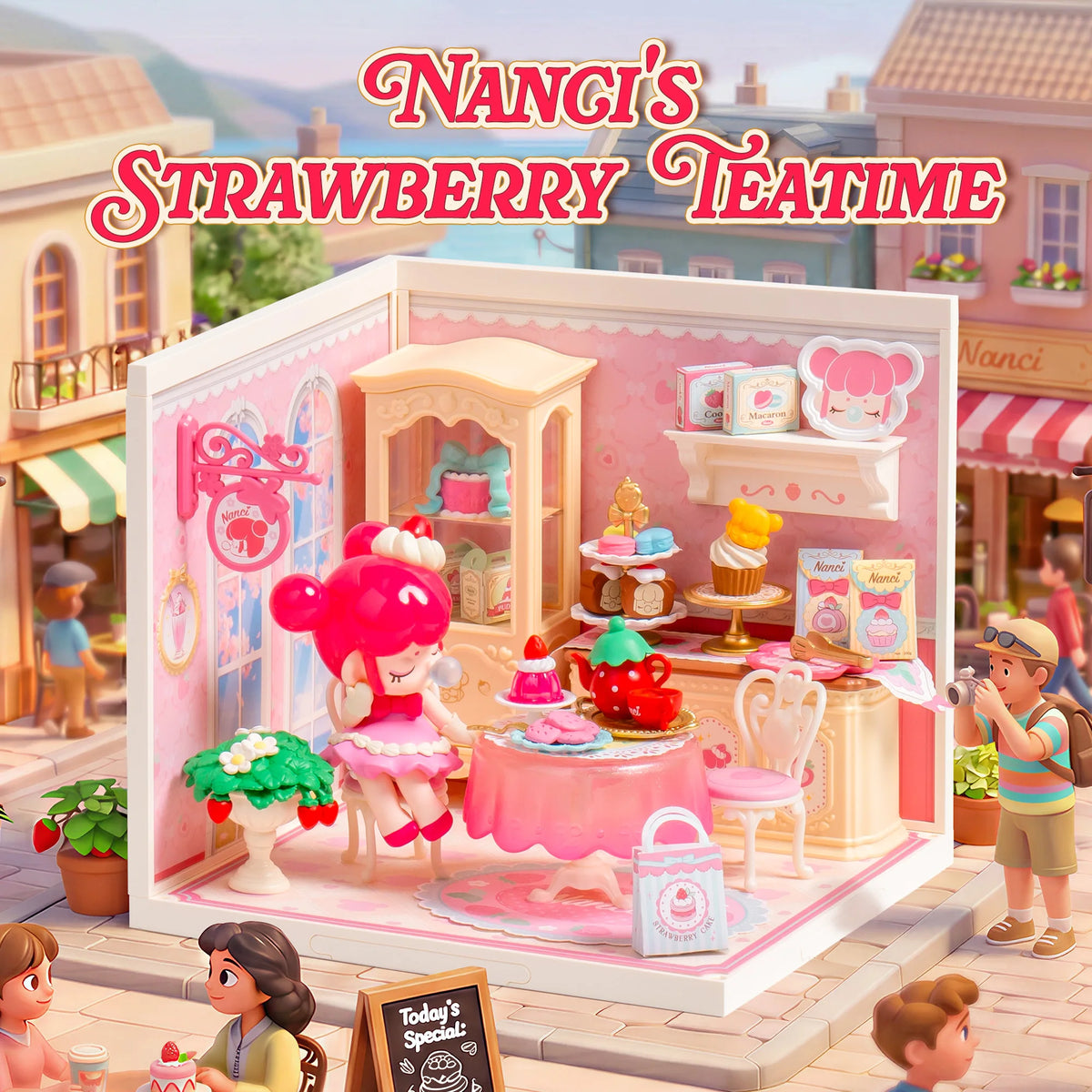 Rolife Nanci Strawberry Teatime DIY Dollhouse Puzzle Building Kit