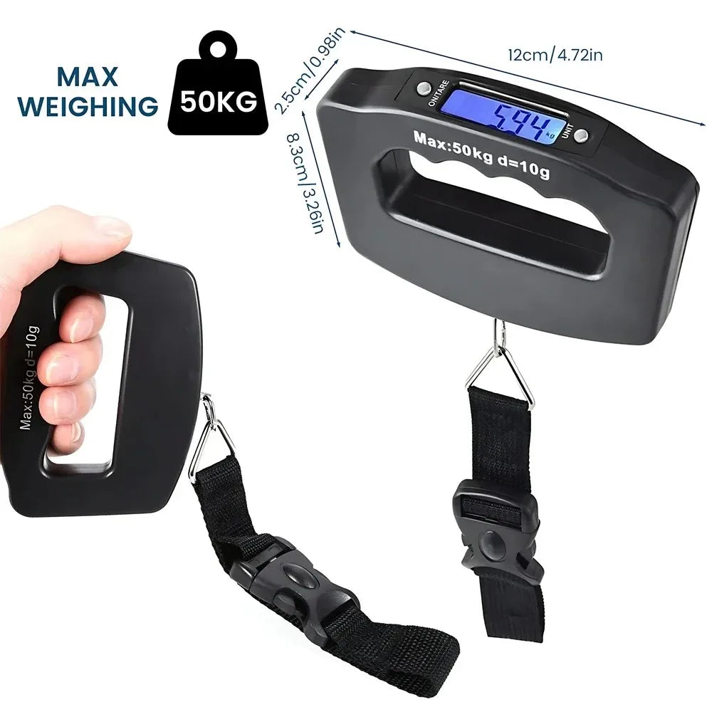 Digital Luggage Scale With Backlit Display For Accurate Travel Weighing