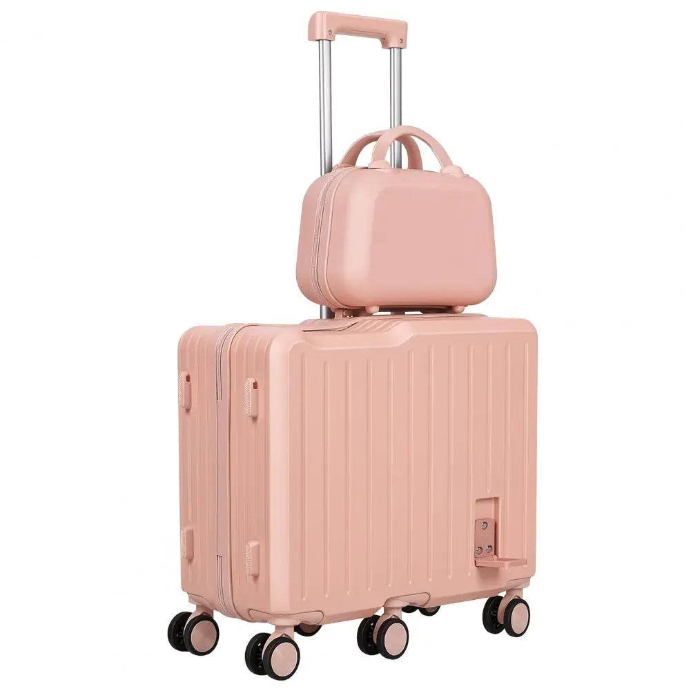 SANWOOD Toddler Ride On Luggage With Foldable Footrest