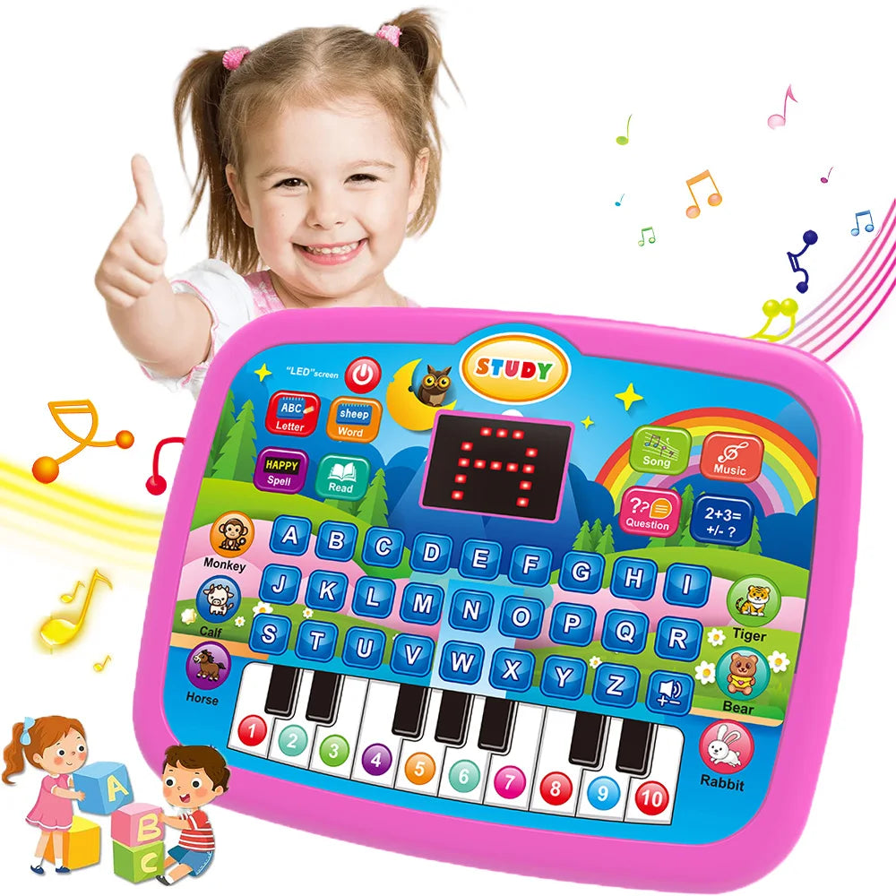 Multi functional early childhood education machine toys, letters, numbers, and music, gifts for boys and girls (no batteries)