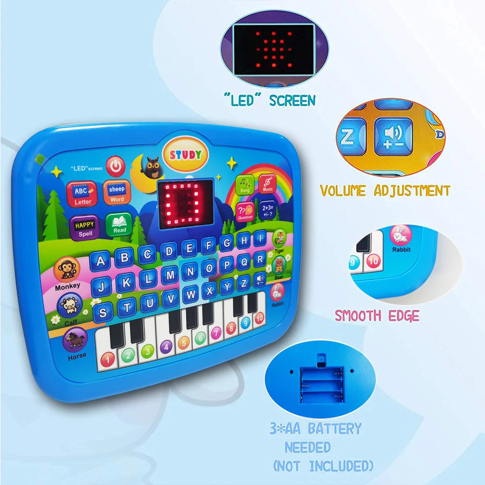 Multi functional early childhood education machine toys, letters, numbers, and music, gifts for boys and girls (no batteries)