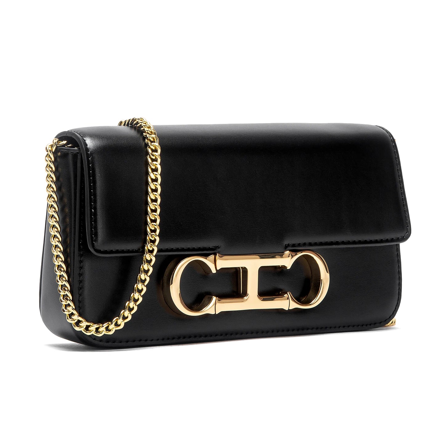 CHCH Women's Chain Bag Summer New Black Shoulder Bag Women's Flip Phone Bag