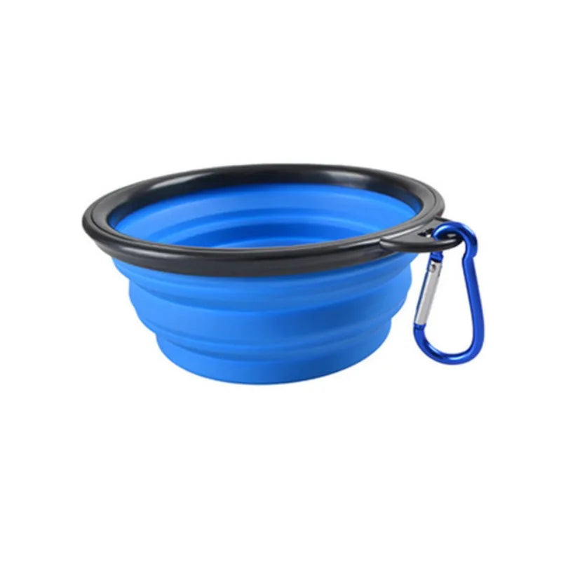 Portable Collapsible TPR Pet Food Bowl For Cats And Dogs