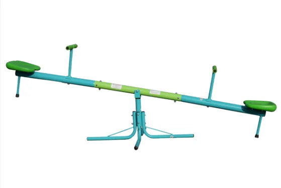 Seesaw,Swiveling 360 Degrees Toddlers Sit and Spin Teeter Totter, Kids Outdoor Play Equipment for Backyard Playground