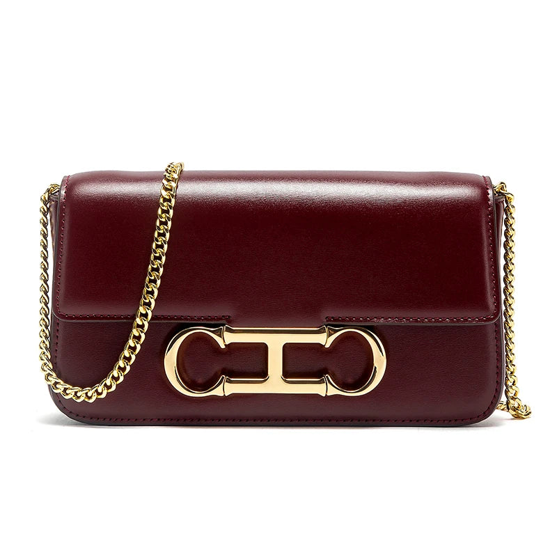CHCH Women's Chain Bag Summer New Black Shoulder Bag Women's Flip Phone Bag
