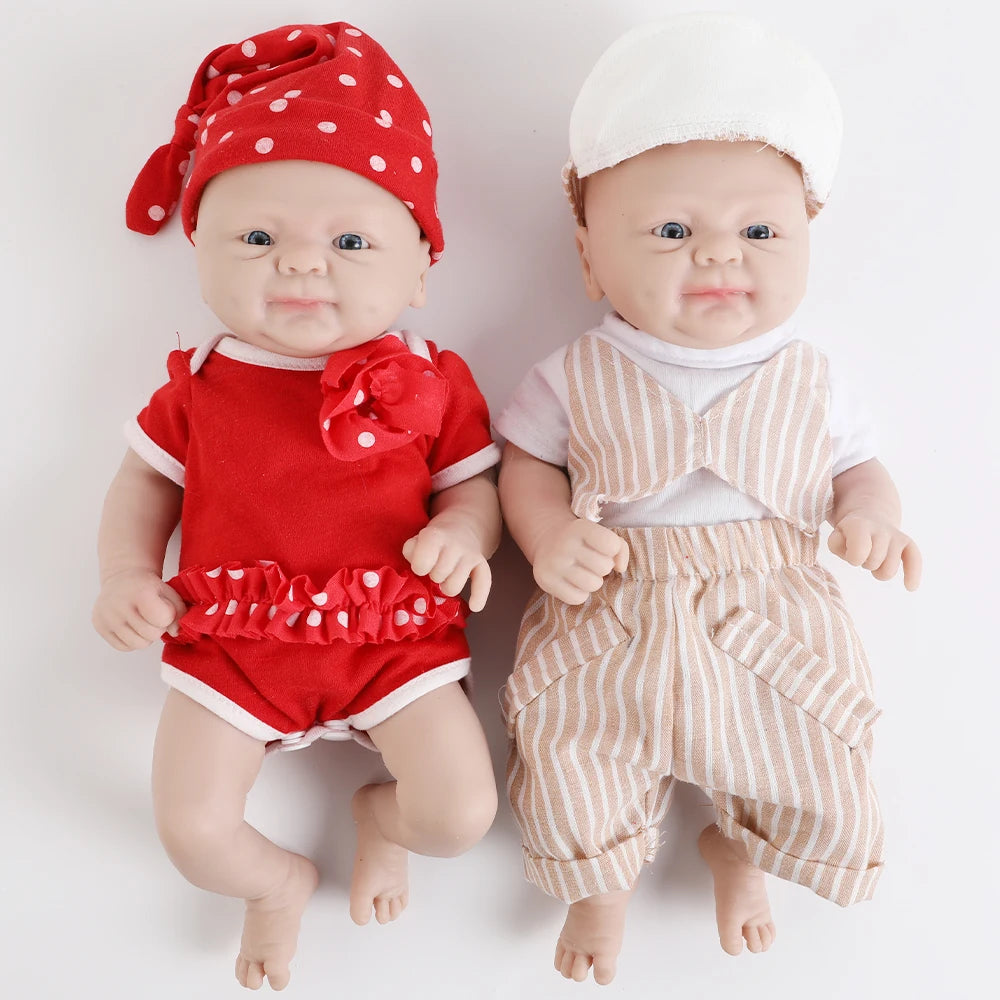 IVITA 14inch 1.65kg 100% Silicone Bebe Reborn Doll Soft Lifelike Baby DIY Blank Handmade Toys Realistic Girl Baby Dolls for Children  Adult Christmas Collectors Gift