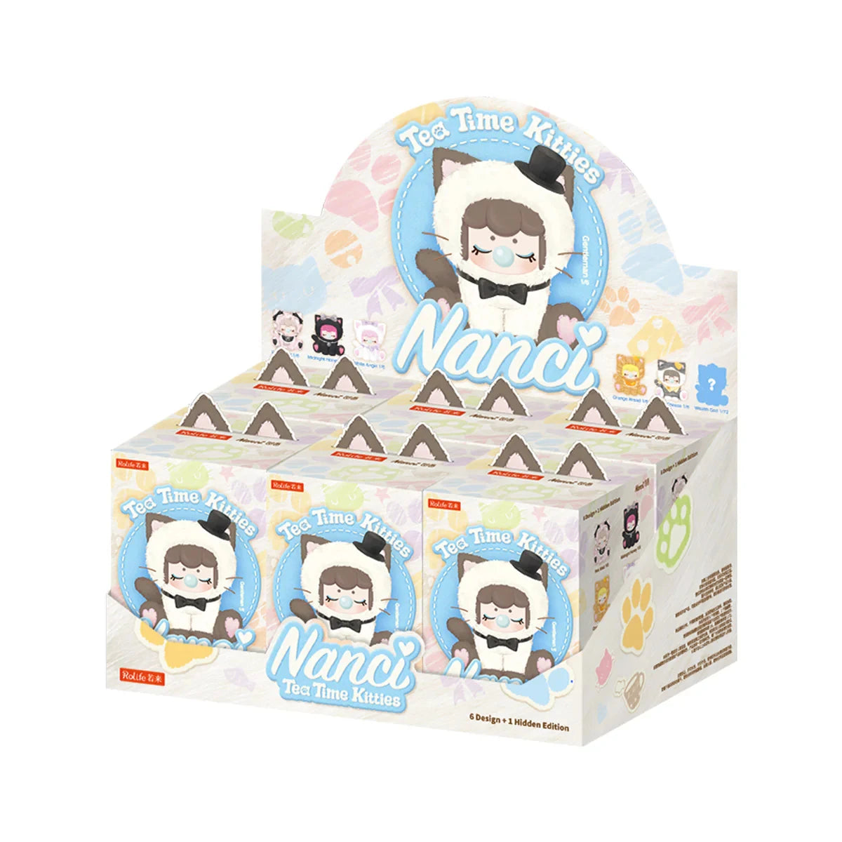 Rolife Nanci Tea Time Kitties Plush Blind Box Collectible Dolls